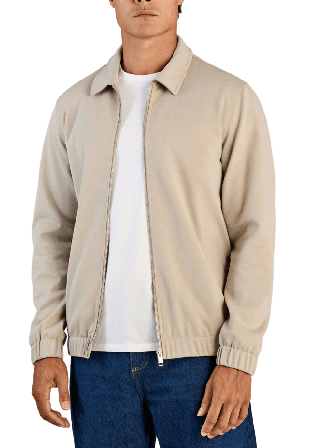 Lindbergh Superflex zip-through Jacket Jackor Herr Grå XS