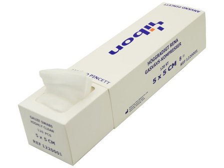 yibon Kompress GV i A8/FP 5x5cm 120/fp - Lyreco - Sjukvård och omsorg - Förband och fixering - Kompresser