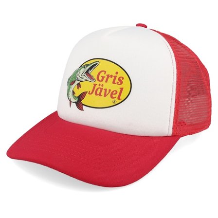 Skillfish - Rouge trucker Casquette - Grisjävel Foam Classic Red/White Vintage A-Frame Trucker @ Hatstore