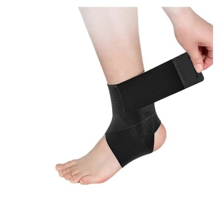 Nilkkatuet Par Unisex Nilkkasuojat Nilkkatuki Nyrjähdyksiin Urheilu Musta Koko M (FMY)