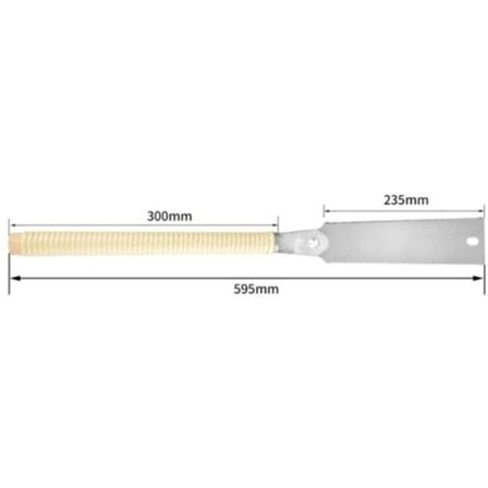 Fint allsidig sagblad lengde 235 mm Total lengde 595 mm