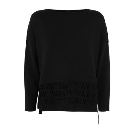 PierAntonioGaspari, Round-neck Knitwear Czarny, Kobieta, Rozmiar: S