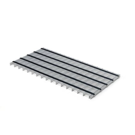 Entrèmatte, gitter/gummi, 790x490 mm