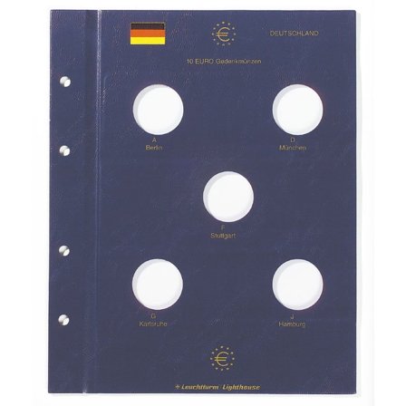 EURO-møntblade - Til tyske 10 Euro erindringsmønter