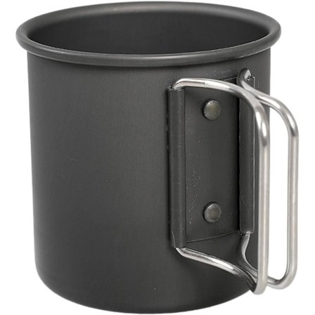 Aluminium Camping Muggar, Hopvikbara Vattenmuggar, Utomhus Camping, Kaffe Muggar, Picknick Muggar GuR800 (Svart)