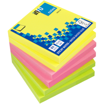 Notisblokk Mix 75x75mm