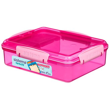 Sistema Madkasse Snack Attack Duo Assorteret farver/ 975 ml, Tøj & Bolig, Opbevaring & Organisering, Madkasser