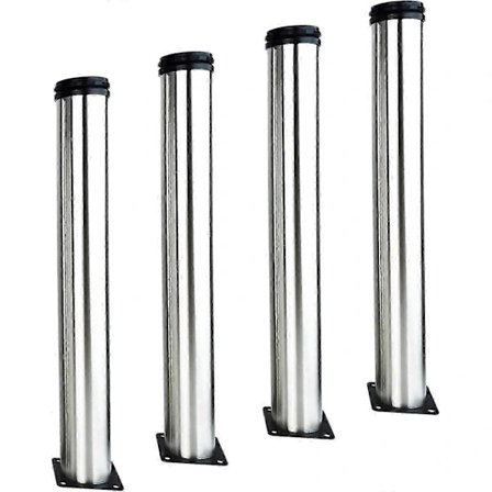 4 kpl Korkeus Säädettävät Huonekalujalat Ruostumaton Teräs Keittiöjalat Pyöreät Säädettävät Kaapinjalat Pöydänjalat Säädettävä Korkeus 150MM_tfrf