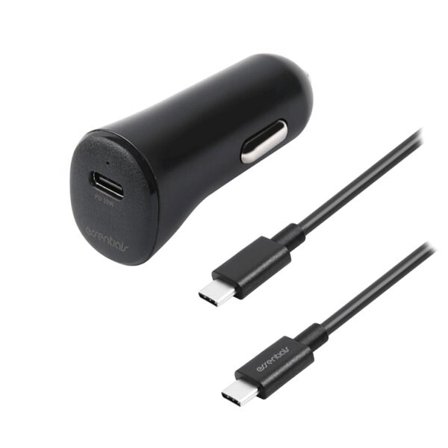 Essentials billader med USB-C PD 20W + USB-C-kabel - Svart