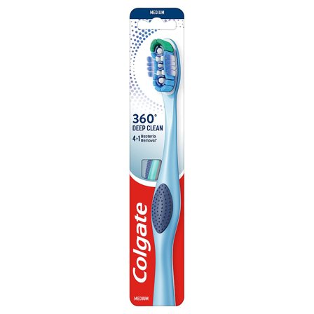 Colgate Tandbørste 360 Medium 1 stk, Medicin & Pleje, Tandbørster, Voksentandbørster