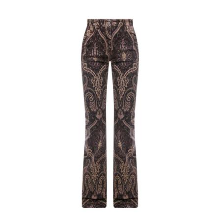 Etro Cropped Bukser Brun, Dame Bootcut jeans, Størrelse: W27
