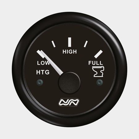 Septitankmeter Nuova Rade Waste Level Gauge, imvrij, Ø52 mm, 12 V / 24 V, 240 - 33 Ω, zwart