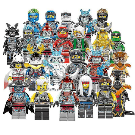 Aswei Ninjago minihahmot, 24 kpl, Kai Jay Sensei Wu -mestari, rakennuspalikkalelu
