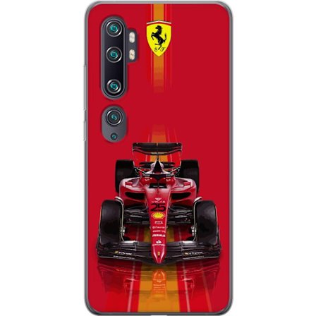 Yhteensopiva Puhelinkuori Xiaomi Xiaomi Mi Note 10 Ferrari Formula 1 -auto ikonisessa punaisessa muotoilussa urheilullisella tarkkuudella