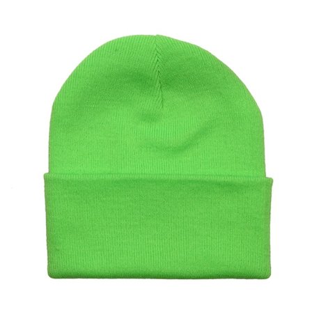 Beechfield - Verde cuff Beanie - Fluorescent Green Beanie @ Hatstore