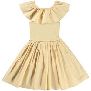 Molo Starlight Christal GOTS Ruffled Dress 110/116 cm - Dresses - 110/116 cm - Yellow - Mädchen