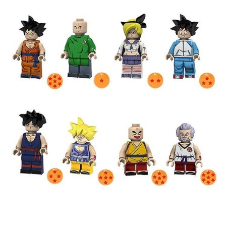 8 stk Anime Dragon Ball Monkey King Klin Monkey Fan Børns Uddannelsesmæssige Samlede Byggeklodser Minifigur Legetøj