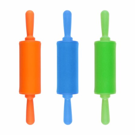 Lille kagerulle til børn, 3 stk. håndtag kagerulle silikone non-stick kagerulle til hjemmekøkken