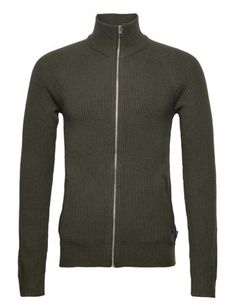 Jjpannel Knit Zip Cardigan Pre Green Jack & J S