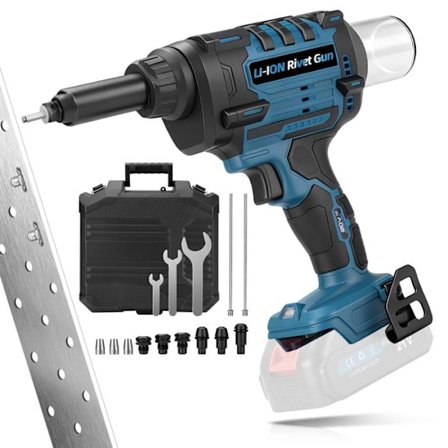 Langaton sähköinen niittauskone 10000N yhteensopiva Makita 18V akku, harjaton niittauspistooli, Ø2.4 - 6.0mm