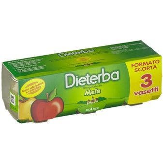 Dieterba Omogeneizzato Mela 3 Pezzi 80g