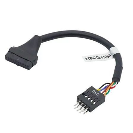 Universelt hovedkort USB2.0 9-pins hann til USB3.0 20 pins hunnadapter Kabelomformer Forbedret tilkobling 15cm/5.91in