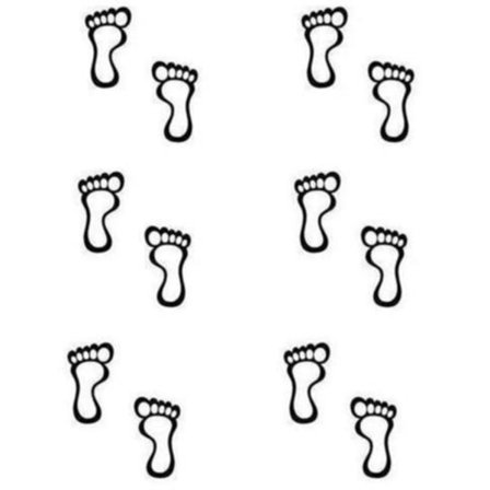 Väggdekor - Fötter 6 par