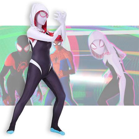 Hämähäkkinaiset Gwen Cosplay-asu Halloween-haalari Roolileikki Juhla Tyylikäs Pukeutuva Body lapsille Lapsille Tytöille 16-17 Years