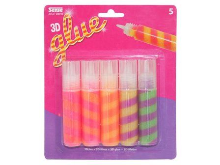 Sense Glitterlim Randigt 5/fp - Lyreco - Skola och förskola > Hobbymaterial > Paljetter, strössel och glitterlim