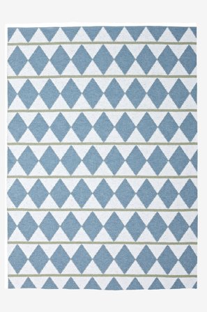 Horredsmattan - Zigge matto 150x200 cm - Sininen - Muovimatot - 150X200 - - Homeroom