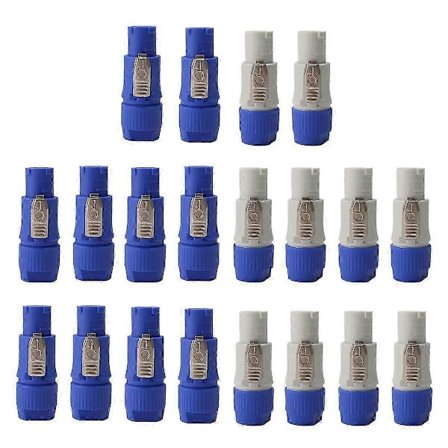 20 KPL NAC3FCA NAC3FCB Speakon-liitin 3-nastainen uros Powercon-liitin