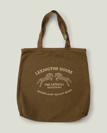 Lexington Luomupuuvilla-canvas ostoskassi vihreä