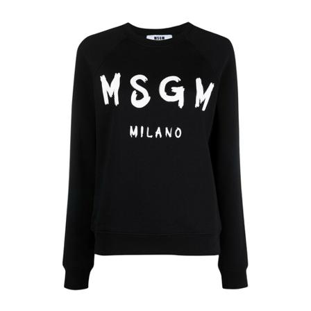 Msgm Sweatshirts svart, Dam, Dam, Storlek: S