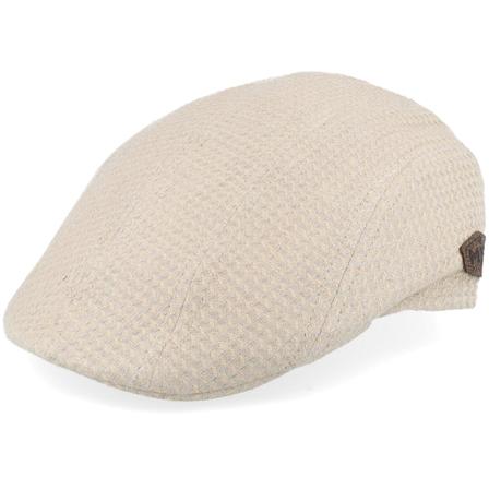 MJM Hats - Beige flatcap Lippis - Maddy 41 Organic Linen/Silk/Cotton Beige Flat Cap @ Hatstore
