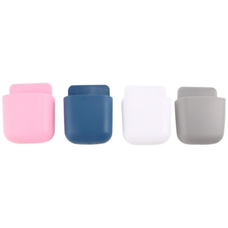 4 stk Fjernkontrollholder Veggmontert Limboks Limveggmontert Organizer Penneholder For