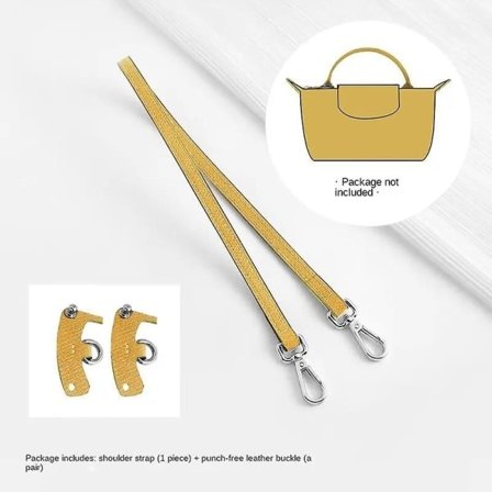 Axelrem för Longchamp Väska Transformations-tillbehör Fri stansning för miniväska Axelrem miniväska