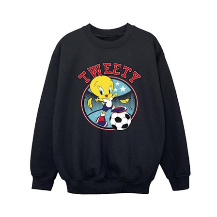 Looney Tunes Boys Tweety Football Circle Sweatshirt 7-8 år B