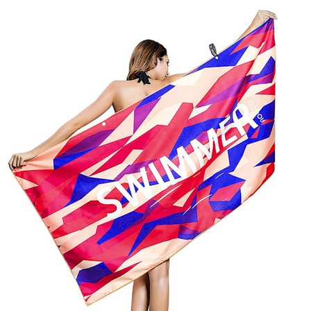 Kvinde Stor Mikrofiber Strandhåndklæde, 160x80CM Hurtigtørrende Strandhåndklæde