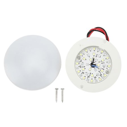 LED Interiör Läslampa 12V LED Kupollampa Universell Passform för Husbil Husvagn Yacht Båt Kabin Vitt Ljus 2W