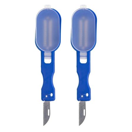 2 STK Fiskeskjellskraper Fiskeskjellfjerner BLÅ Blue