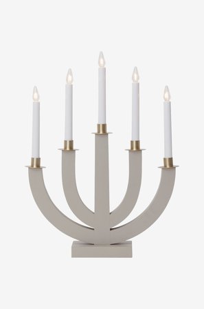 Jotex - Lysestake Eli Beige - Kjøp Adventsstaker hos Jotex