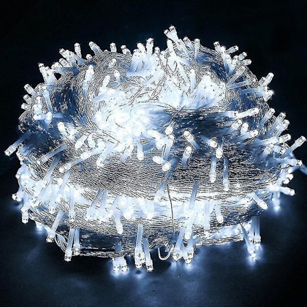 50m 100m 200m 300m 500m Julbelysning LED Ljusslinga Utomhus - WELLNGS Vit