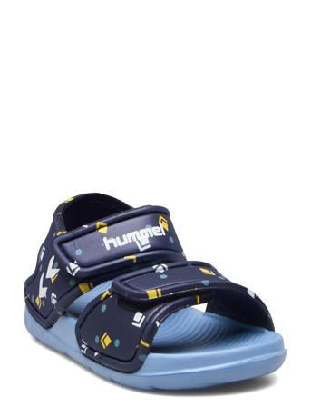 Playa Jr Shoes Summer Shoes Pool Sliders Blå Hummel*Betinget Tilbud
