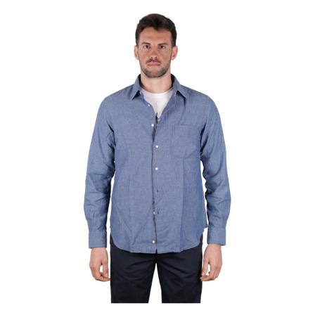 Aspesi Shirt sixteen chambery blå, Herr, Herr, Storlek: M