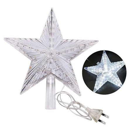 Julestjerne med LED-lys IP65 Vanntett Energibesparende Lysende Femtagget Stjerne Juledekorasjon [DB]
