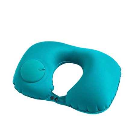 Oppustelig U-formet pude til flyrejser