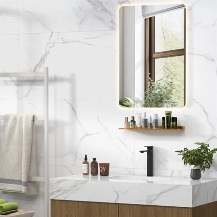 Imuton kylpyhuonepeili 70×50 cm säädettävällä LED-valaistuksella