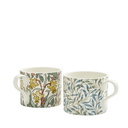 Morris & Co Mugg Daff W'bough, 2-pack Kök matlagning Grön 34CL