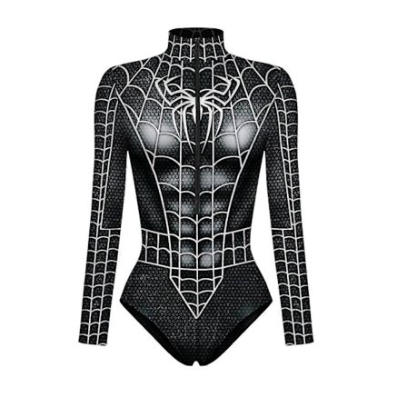 Ny Superhelt Cosplay Sexy Spiderman Kostyme Bodysuit Halloween Karneval Party Forkledning For Kvinner