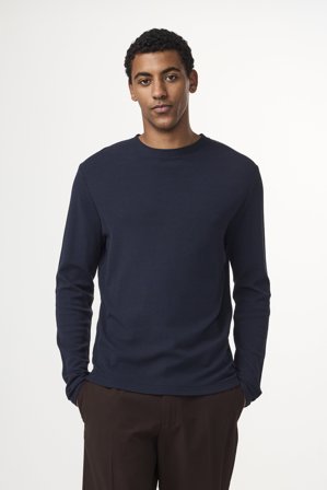 Clive 3323 T-shirt Herr Blå Bomullsblandning